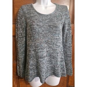 Sonoma Petite Marled Asymmetrical Hem Sweater
